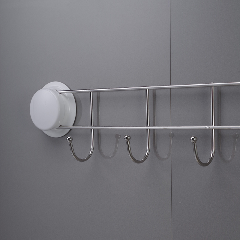 Wall Mount Drill In Bedroom Bath Coat Robe Hat Clothes Towel Bag Organizer Hook Hanger Rack