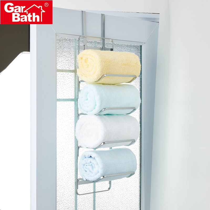 Multifunctional Over the Door Vertical Hanger Hook Clothes Storage Holder Towel Hanging Rack