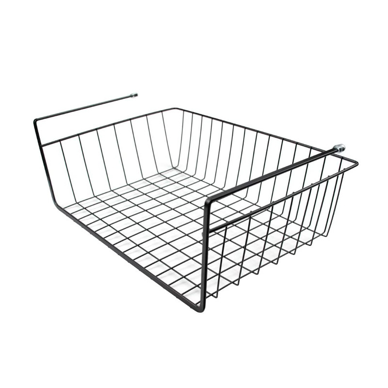 Customized Under Shelf Sliding Metal Kitchen Under Cabinet Hanging Storage Wire Basket