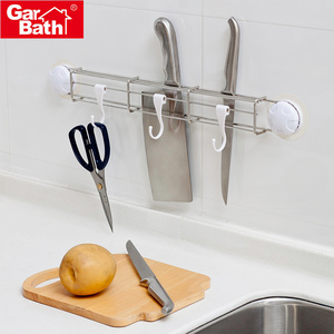 Multifunctional Stainless Steel Wall Mounted Kitchen Shelf Rack Knife Holder