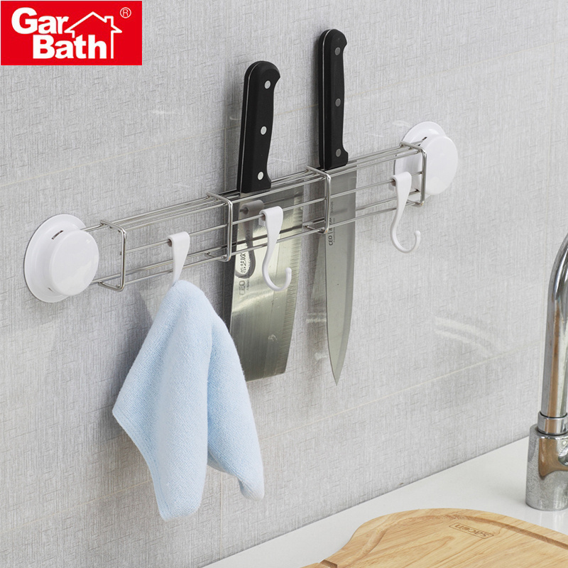 Multifunctional Stainless Steel Wall Mounted Kitchen Shelf Rack Knife Holder