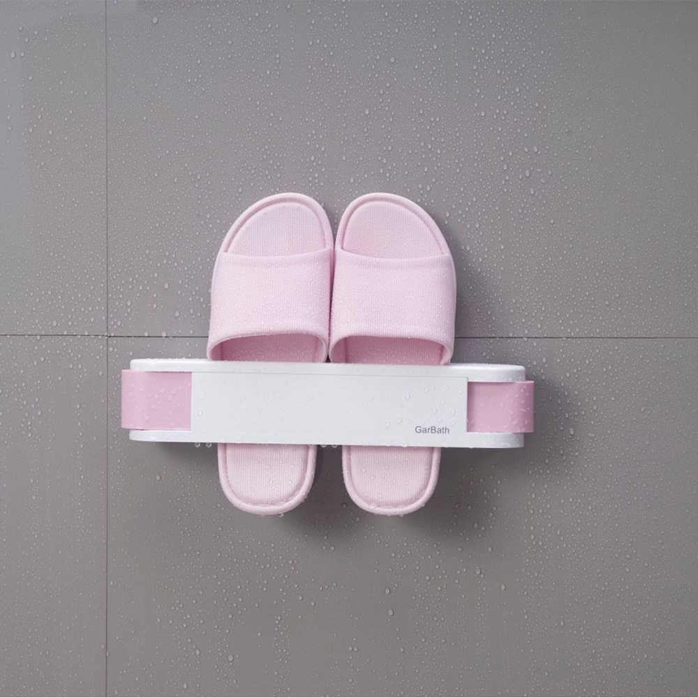 Strong Self Adhesive Hanging Shoes Rack Slippers Holder Entryway Bathroom Wall Mounted Slippers Rack