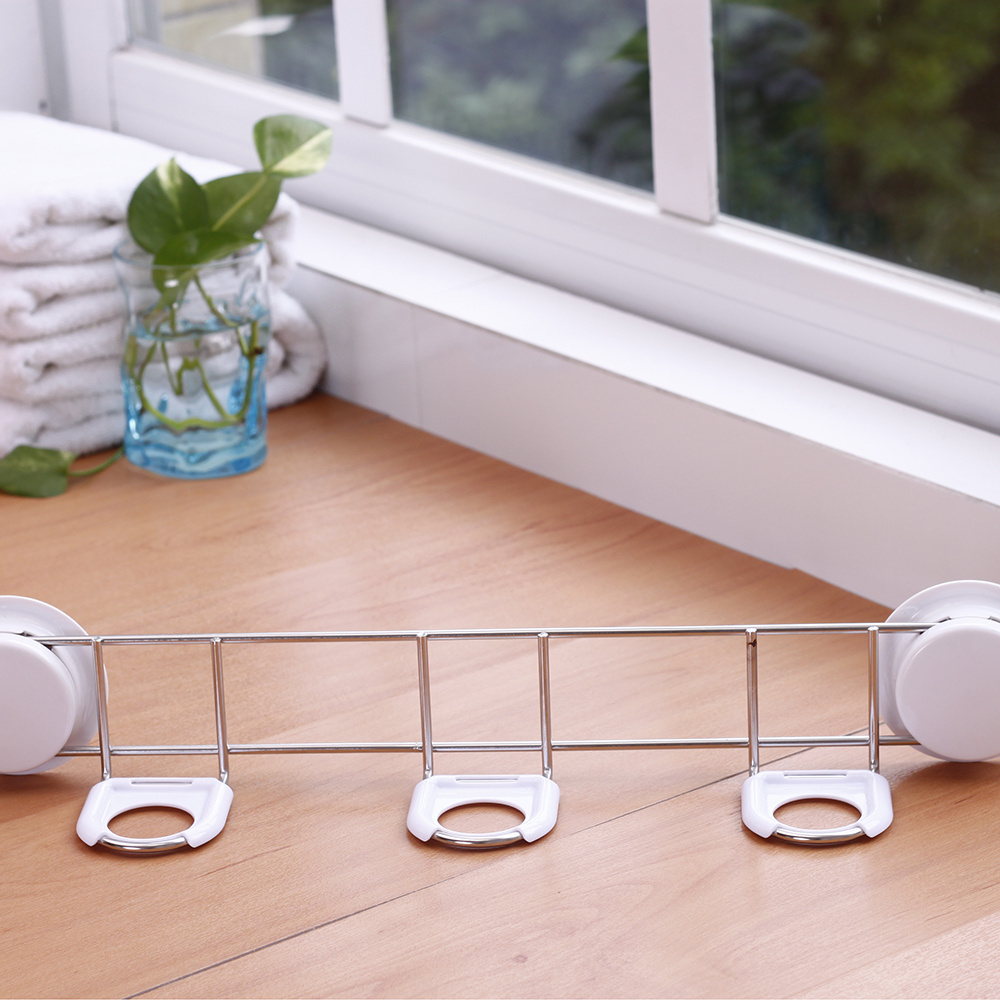 Bathroom accessory wall-mounted shower gel rack shampoo soap press bottle holder