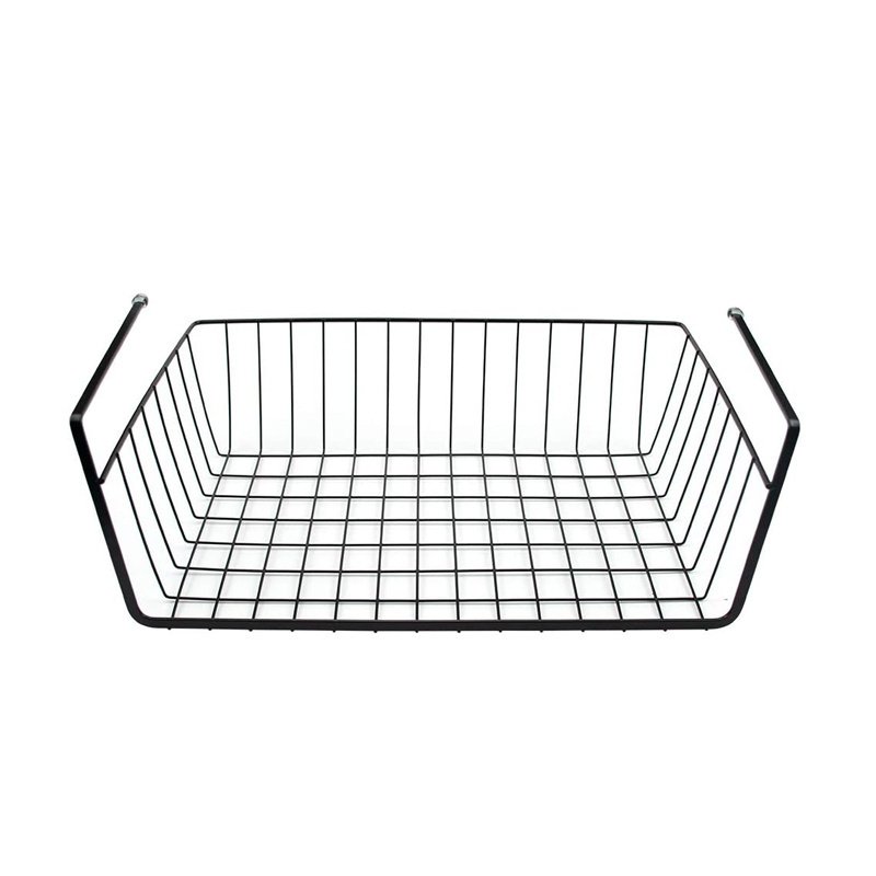 Customized Under Shelf Sliding Metal Kitchen Under Cabinet Hanging Storage Wire Basket