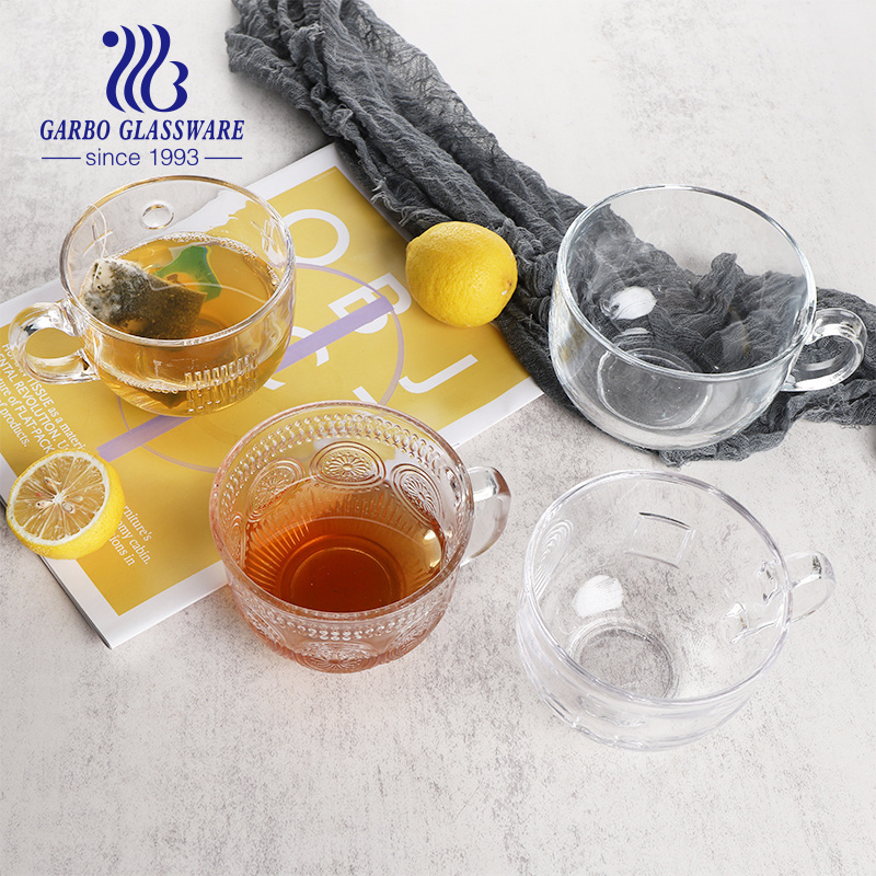 breakfast cup available item large size standard 450ml 500ml glass tea mugs glass milk mugs glass coffee mug for tea for coffee