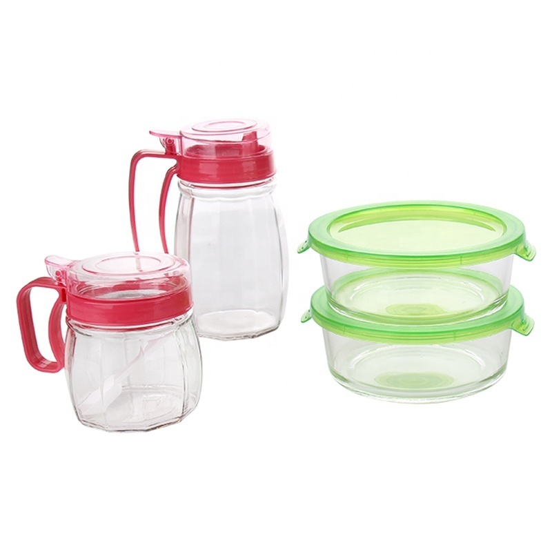 Stock glass tea pot set with infusion jug glass pitcher stock thermos jug hot water kettle clear glass water pitcher tea pot