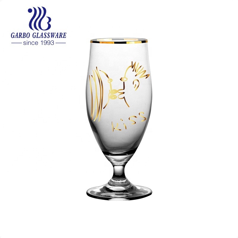 400ml Glass Cup Steins Beer Glass Pilsner Wholesale Glass Mug  Customized Beer Cup Factory Bier Glas