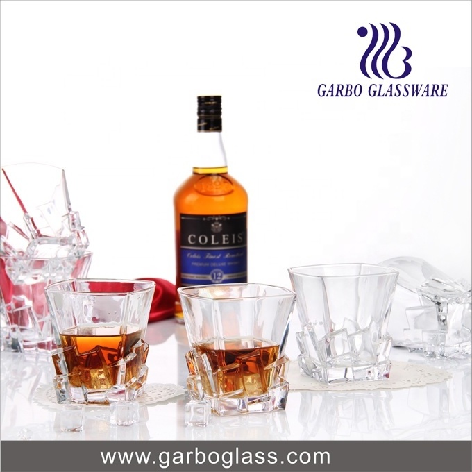 old Classic American Style 10oz 300ml Glass Whisky Cup Manufacturers high quality crystal square whiskey glasses