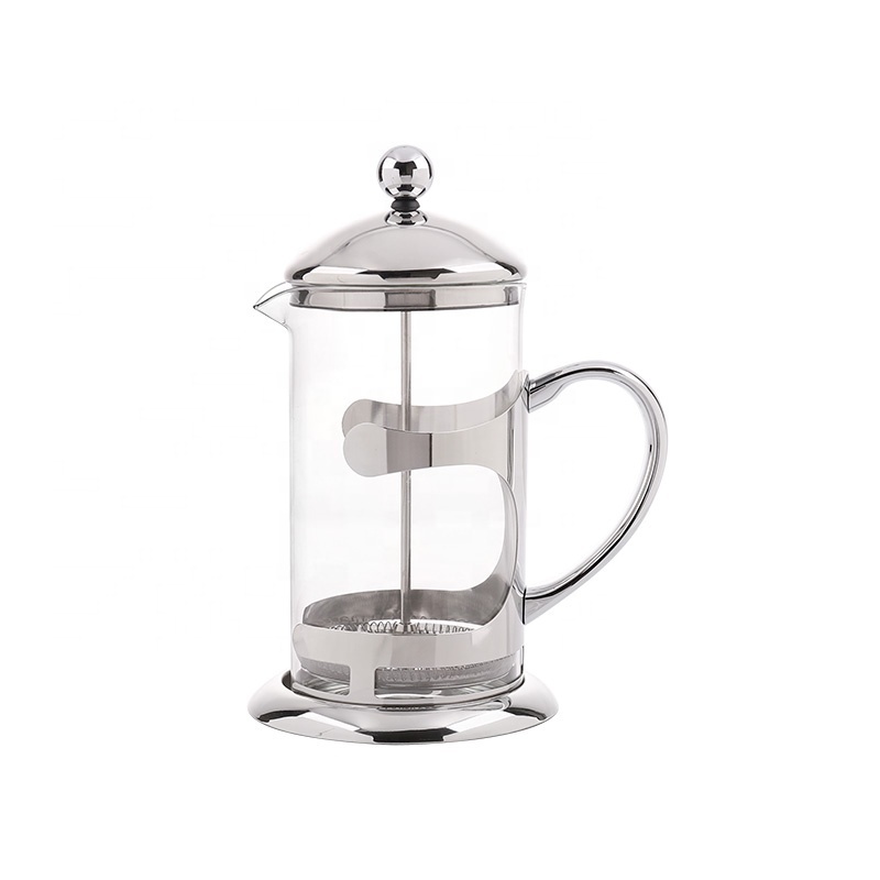 1000ml borosilicate glass teapot glass hot jug with stainless steel cover and handle hot selling glass coffee maker carafe