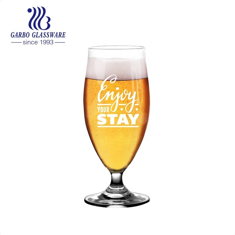 400ml Glass Cup Steins Beer Glass Pilsner Wholesale Glass Mug  Customized Beer Cup Factory Bier Glas