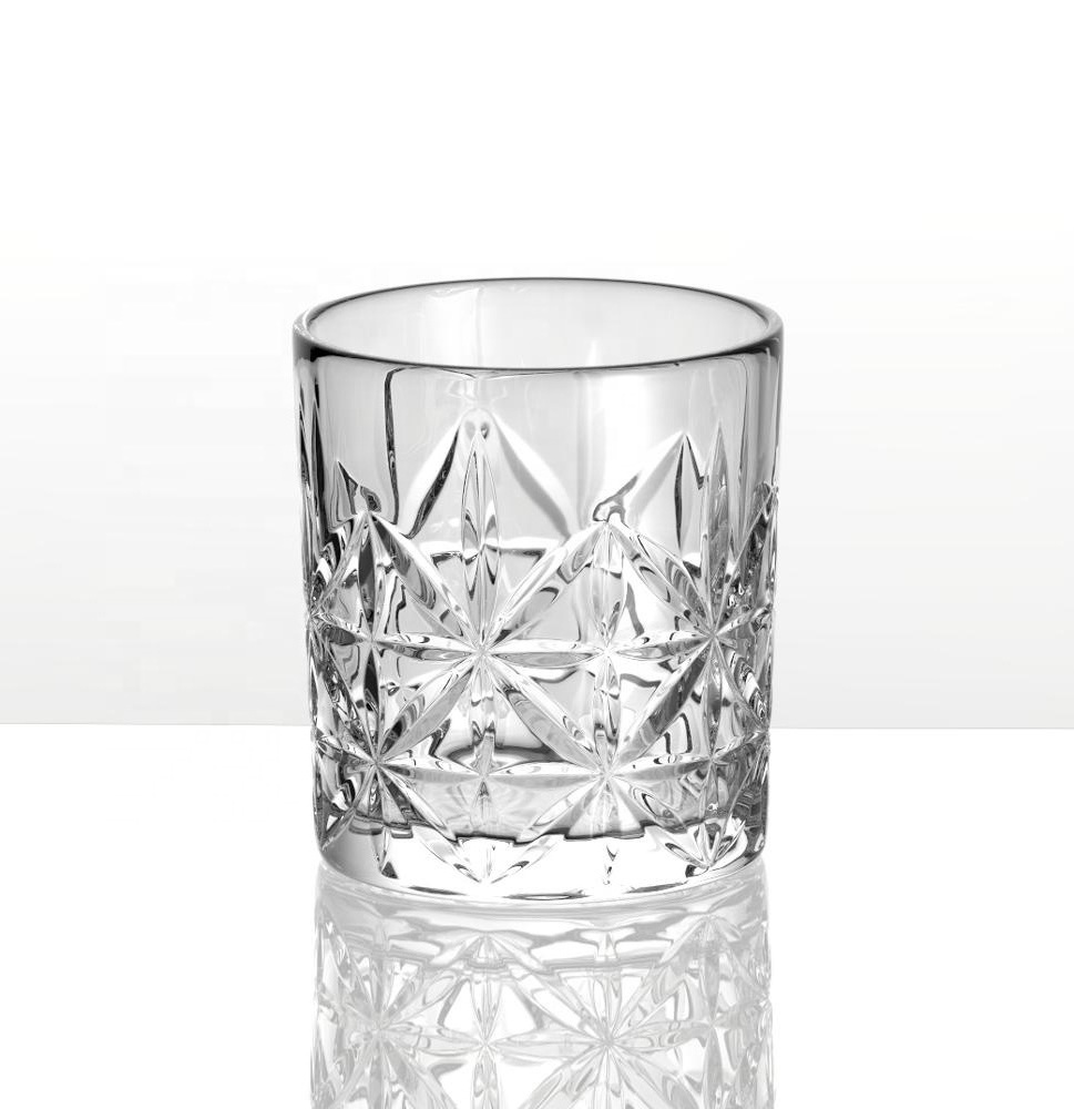 old Classic American Style 10oz 300ml Glass Whisky Cup Manufacturers high quality crystal square whiskey glasses