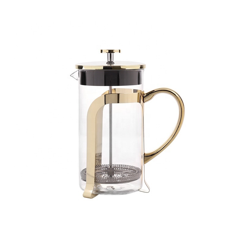 1000ml borosilicate glass teapot glass hot jug with stainless steel cover and handle hot selling glass coffee maker carafe