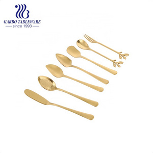 Wholesale 18/8 stainless steel spoon catfish coffee dessert cake cute animal cutlery Tea Mixing Spoon Gold leaf Accessories