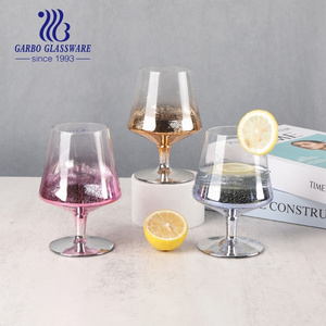 Multi colored glassware cup for wine stemware glasses pink wedding drink glasses Whiskey Brandy Crystal Glasses Goblet Snifter