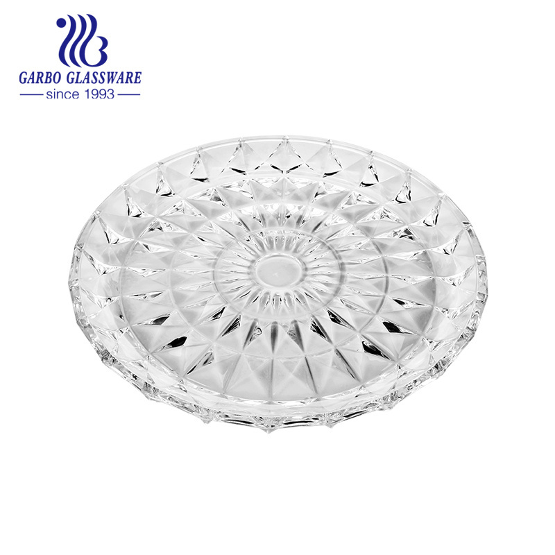 Classical Clear Glass Cake Stand 3 tier  Wedding Party Plate Dessert serving plates with stand Glassware Serving Cake Plates