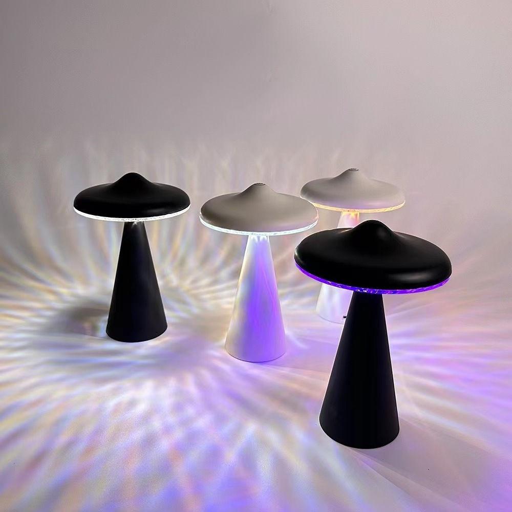 Ufo Night Light Mini Ufo Reading Lamp Space Lover Usb Led Night Light Led Alien Abduction Mushroom Atmosphere Light Lamp