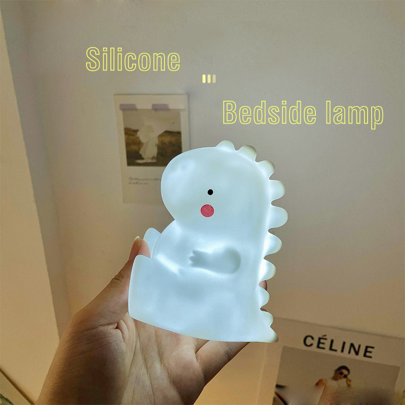 LED Integrated Rechargeable Multicolor Changing Silicone Table Lamp Tap Night Light Nightstand Bedside Lamps LED Lamp