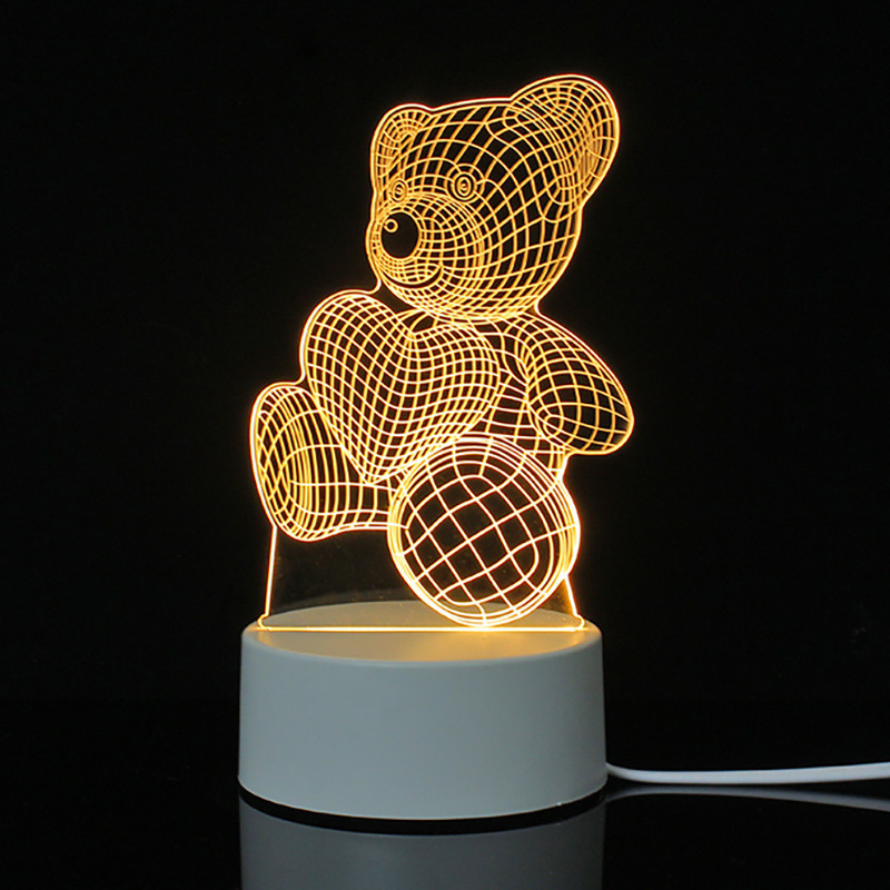 3d Illusion Lamp Led Custom Room Decorative Children Usb Battery Acrylic 3d Led Night Light Table Lamp 3d Lights For Kids Gift