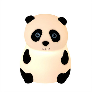 Cute Panda Silicone Nur Animal Night Light for Boys and Girls Squishy Night Light for Baby Bedroom Night Light for Kids Room