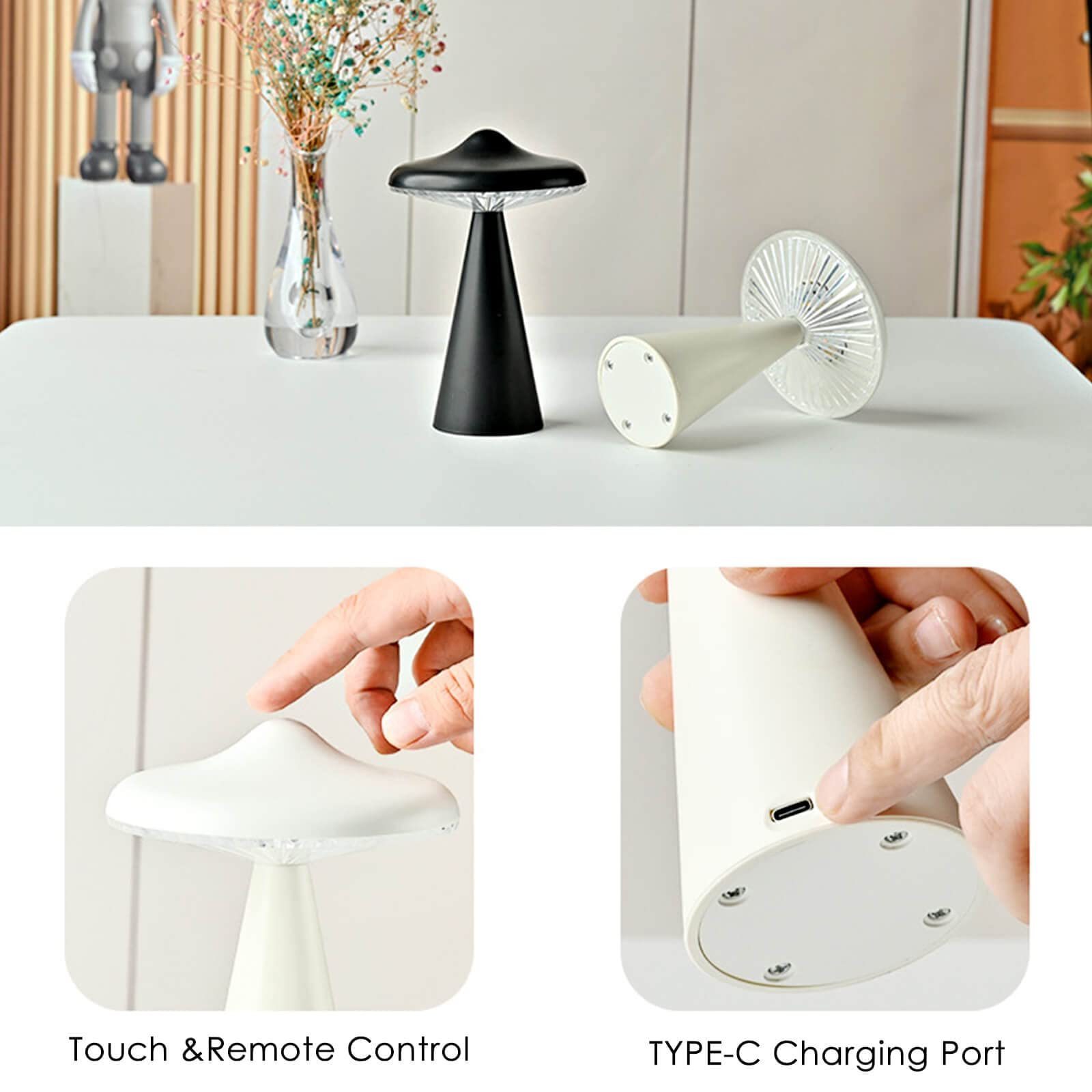 Ufo Night Light Mini Ufo Reading Lamp Space Lover Usb Led Night Light Led Alien Abduction Mushroom Atmosphere Light Lamp