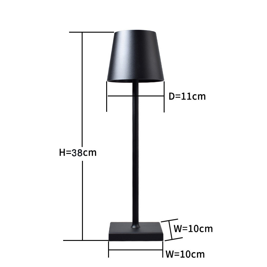 Factory cheap price Top sell LED Table Light Rechargeable led metal Table Lamp For Hotel Decoration Restaurant Led Desk light