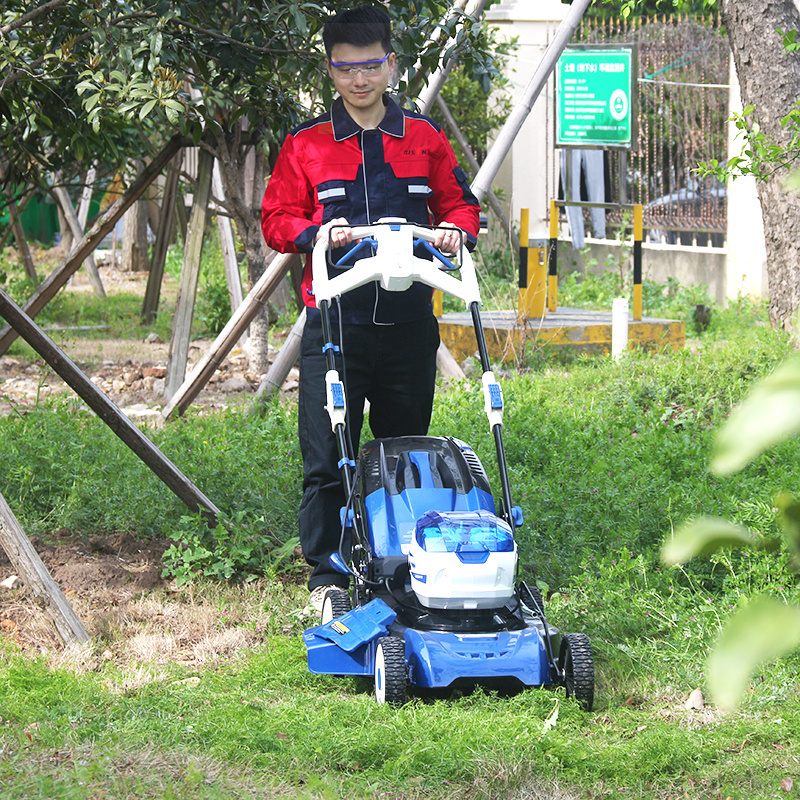 Bison mechanical lawn mower 3 In 1 Discharge Electric Start Lawnmower with 58V Acid battery