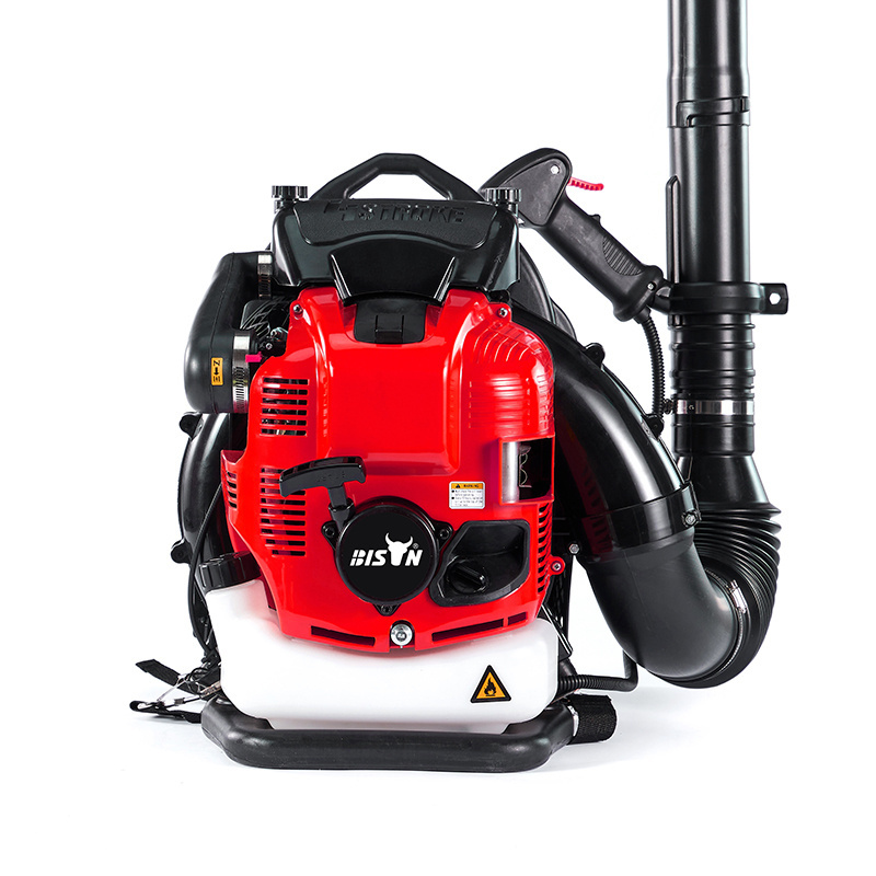 CE Certificated industrial 3100W 75.6CC gasoline engine backpack dust stone garden tree leaf blower Snow Blower