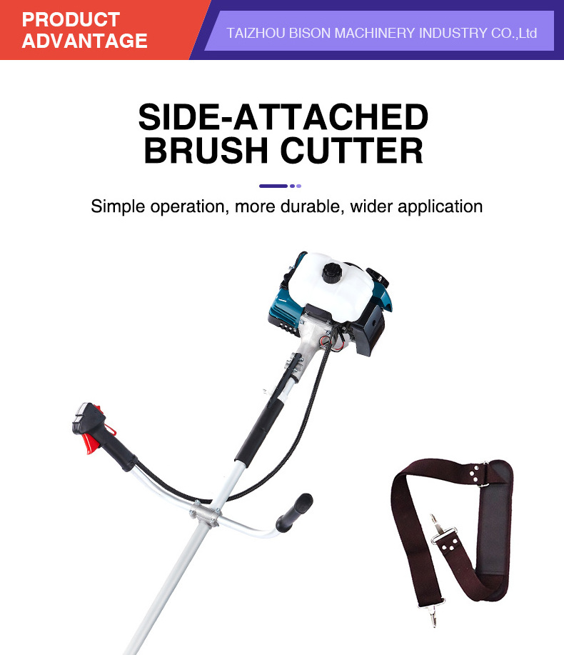 Bison Professional Garden Tool 2 stroke 40.2cc Brush Cutter Gasoline Grass Trimmer Machine