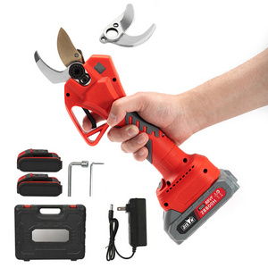 Bison Garden Plant 40mm Rechargeable Pruning Shears Electric Pruning Shears Battery Powered Secateurs Flower Scissors