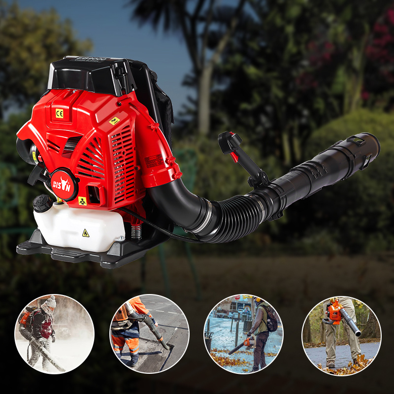 BISON 79.3CC Big Power Soplador de hojas Back Pack Cleaning Leaf Snow Blower