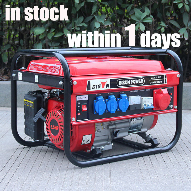 Uzbekistan IN STOCK Wholesale 3kw 3.5kw 3.5 kw 110v 220v 230v electric portable petrol gasoline benzin generator