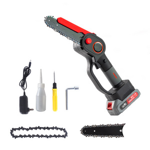 4 6 Inch Small Chain Saw Portable Electric Cordless Chainsaw Lithium Battery Power Mini Handheld Chain Saws