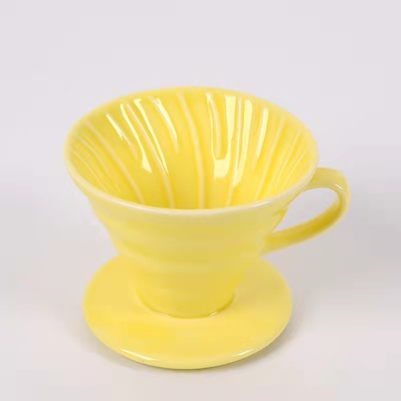 Hot sale 1 - 2 Cups Ceramic  Coffee Dripper Cup Pour Over Coffee Filter Cup Reusable  Coffee Filter