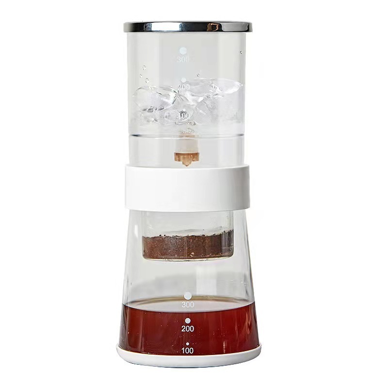 Summer Hot Sale Espresso Maker Cold Brew Iced Coffee Glass Pots Coffee&Tea Pot Ice Drip Maker