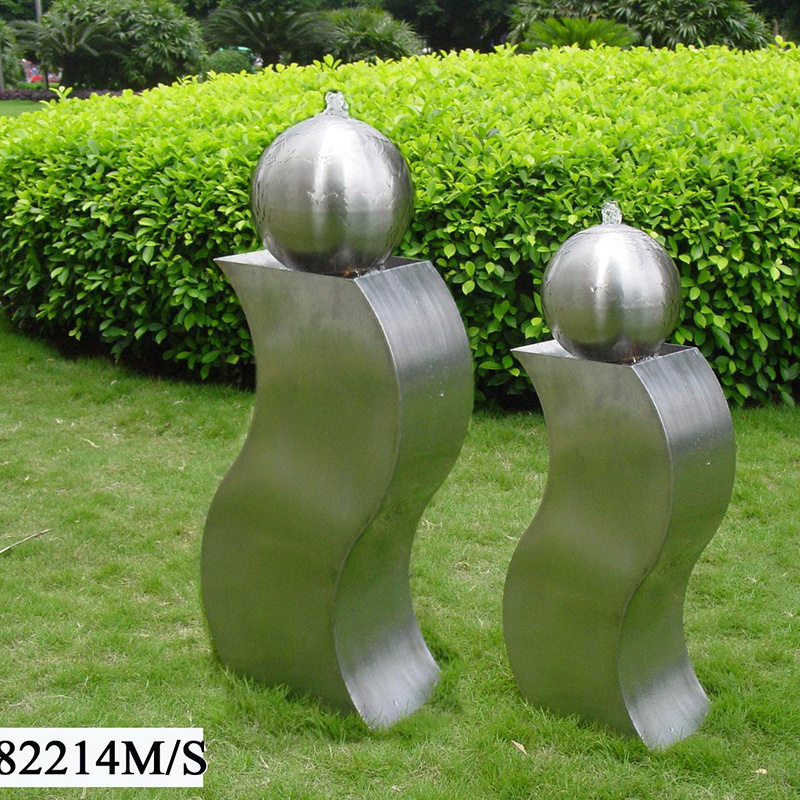 Wholesale custom pond decoration stainless steel outdoor garden water pool fountain Garden Features