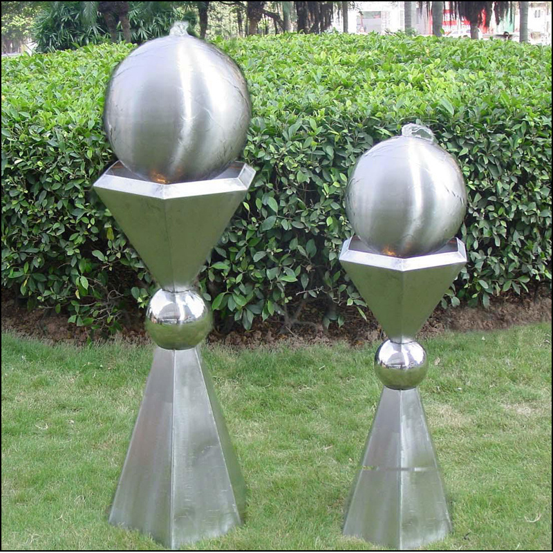 Wholesale custom pond decoration stainless steel outdoor garden water pool fountain Garden Features