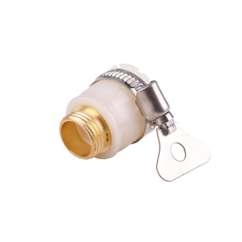 Tap Connector Mixer Faucet Adaptor Water Tap Connector Brass Plastic Garden Hose Swivel Shut Off Quick Connector