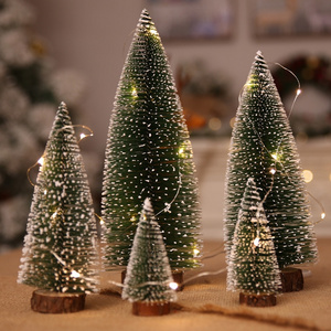 Christmas Decorations Christmas Tree ornaments Mini white Christmas pine needles Table bar mall decorations