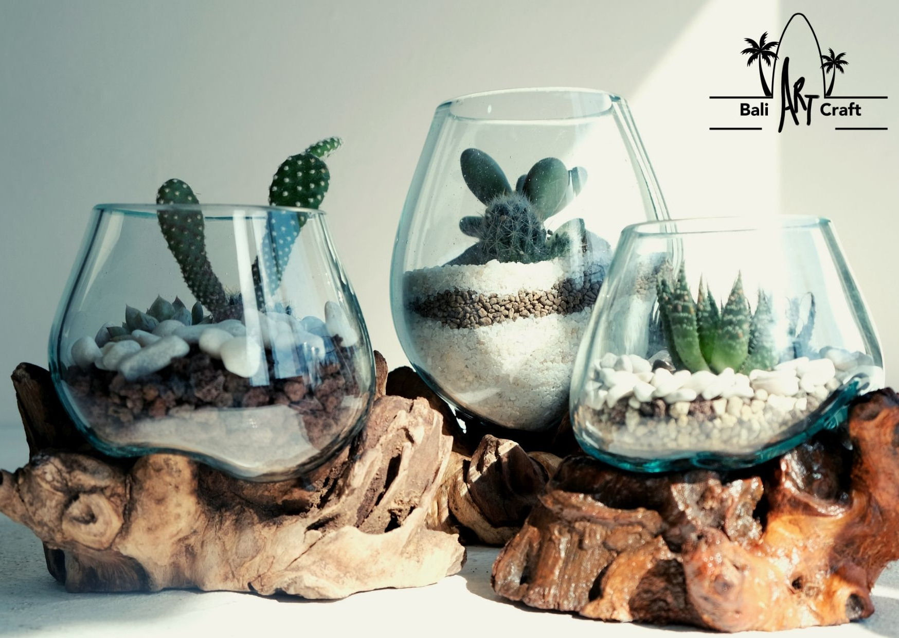 Glass brick  Aquarium Tabletop Succulent Plant Terrarium Geometric Door  Indoor Garden Buildings Terrarium Box Wooden Tray