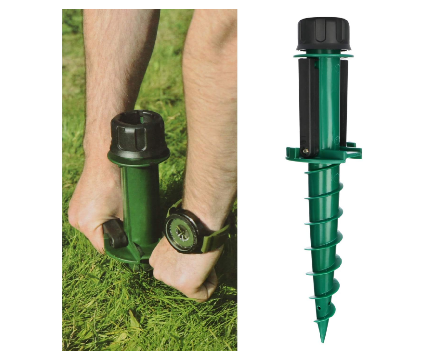 Garden Outdoor Camping Hard Plastic Umbrella Stake Beach Anchor Sand Spike