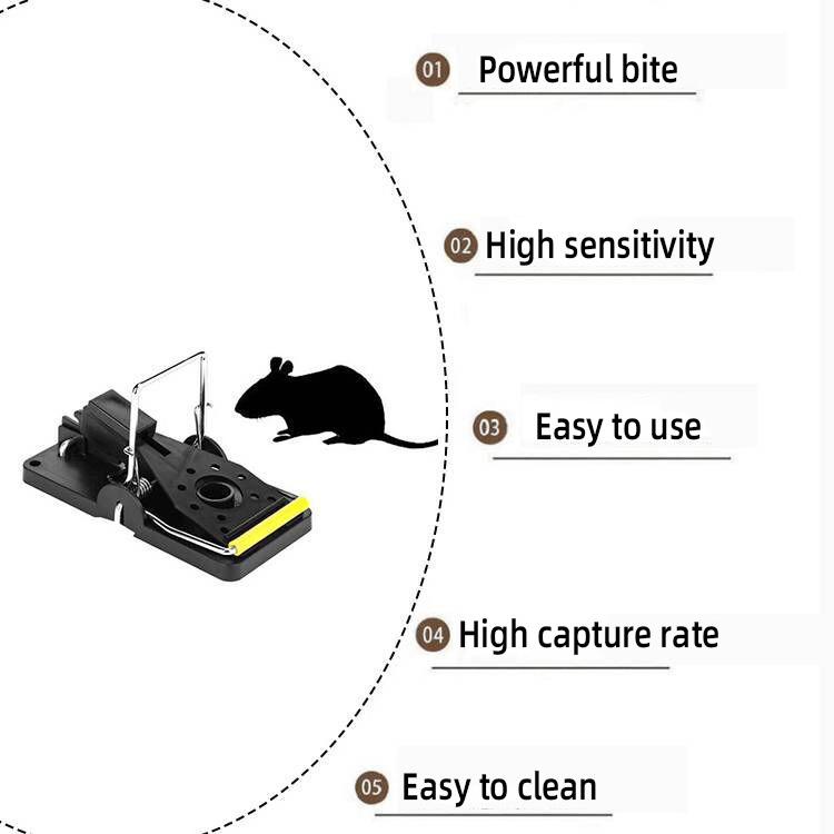 Humane Plastic Pest Control Quick Catch Rodent Killer Mouse Rat Snap Trap