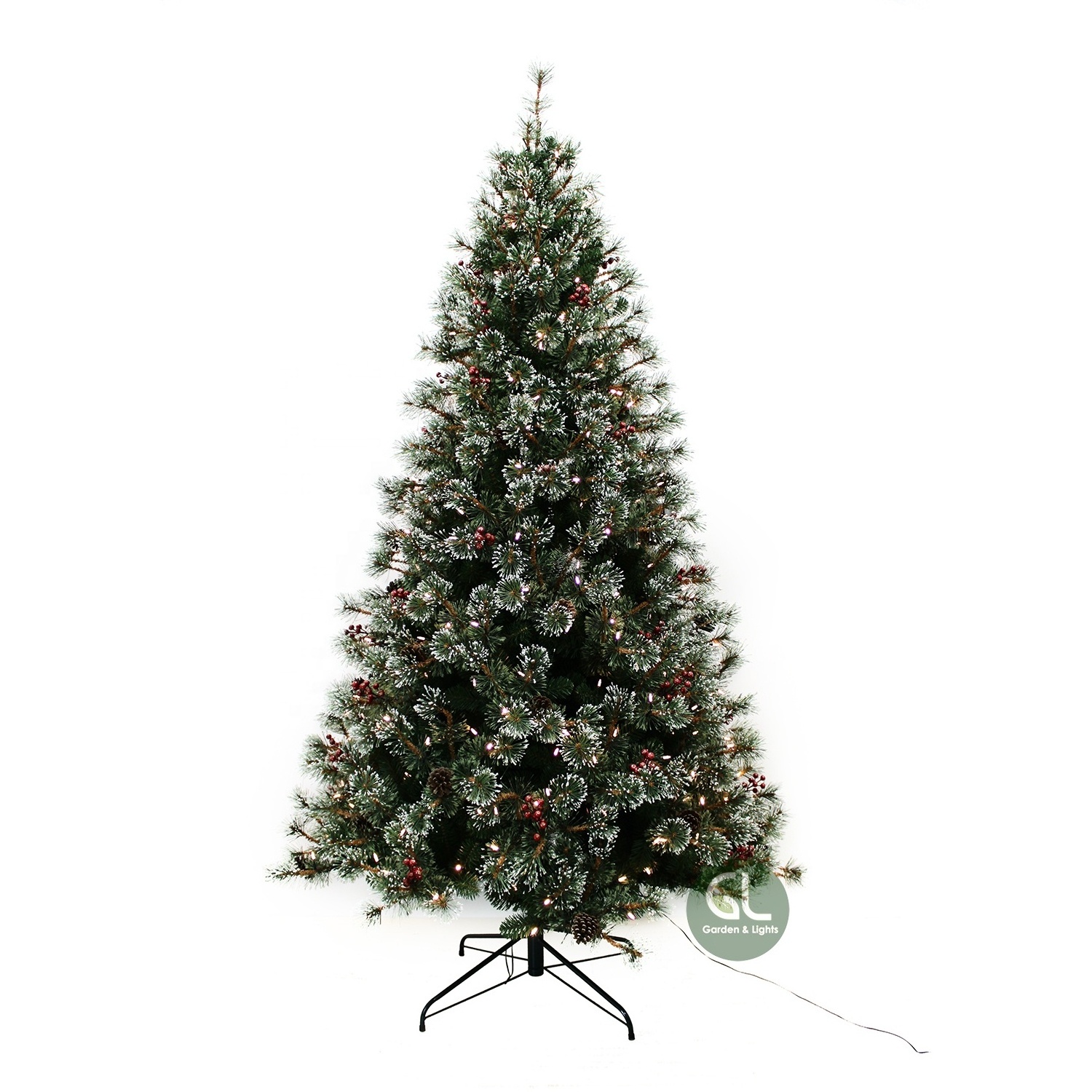 large artificial christmas tree, artificial pine christmas tree, snow needle pine christmas tree