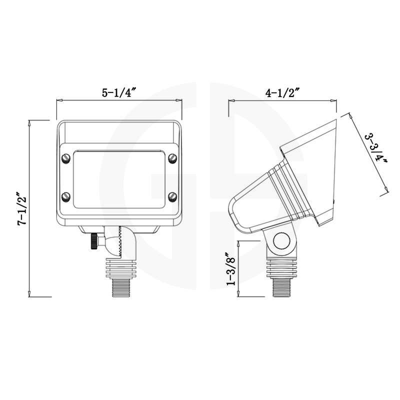 Low Voltage 12V AC/DC Die Cast Brass Flood Light Bronze Wall Washer Flood Light MR16 Wide beam Angle Antique bronze Light