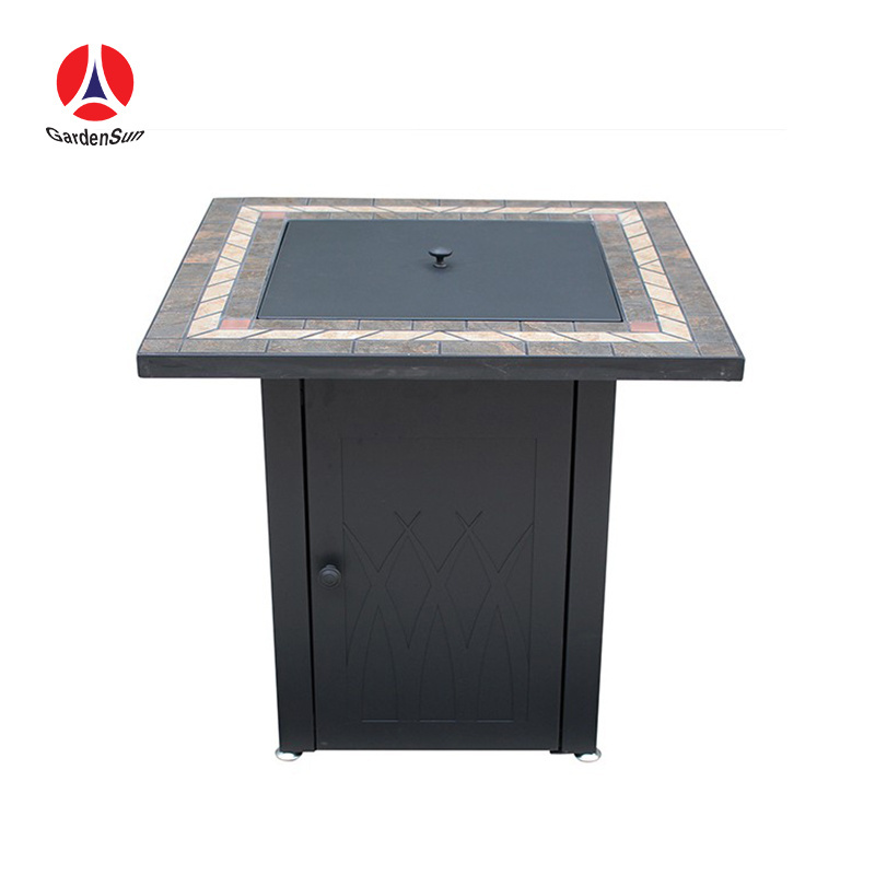 Factory directly supply leisure garden furniture outdoor furniture patio fire pit table outdoor gas fire pit table