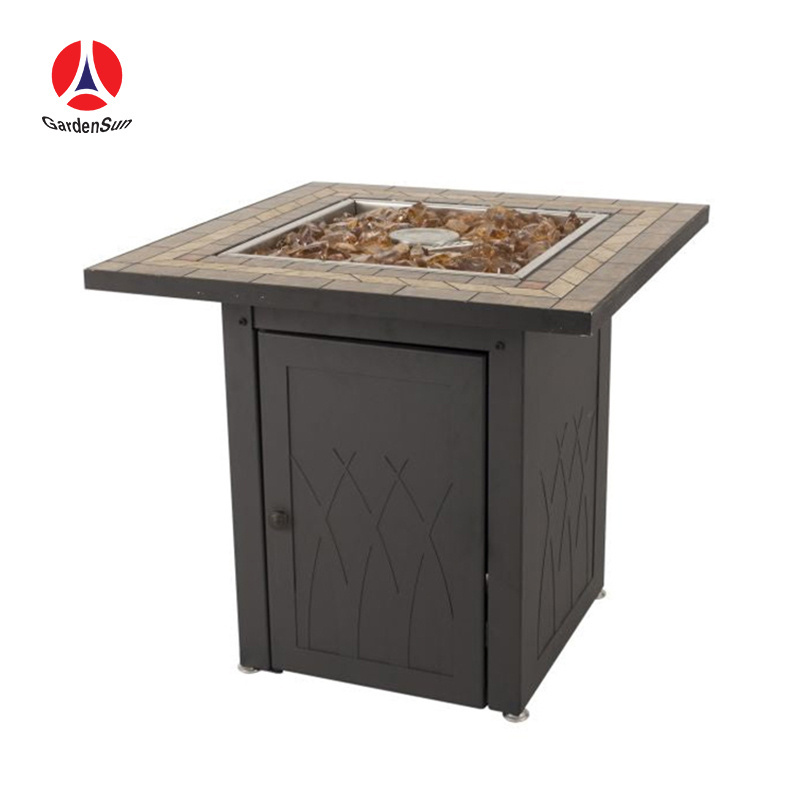 Factory directly supply leisure garden furniture outdoor furniture patio fire pit table outdoor gas fire pit table