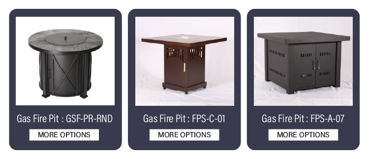 Factory directly supply leisure garden furniture outdoor furniture patio fire pit table outdoor gas fire pit table