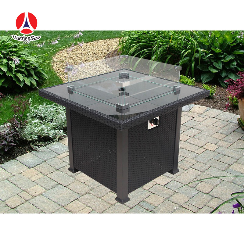 Core product Gardensun hidden tank gas outdoor fire pit designs photos with cover//