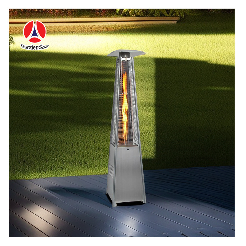 Core product Gardensun outdoor pyramid flame gas propane lighting a patio heater//