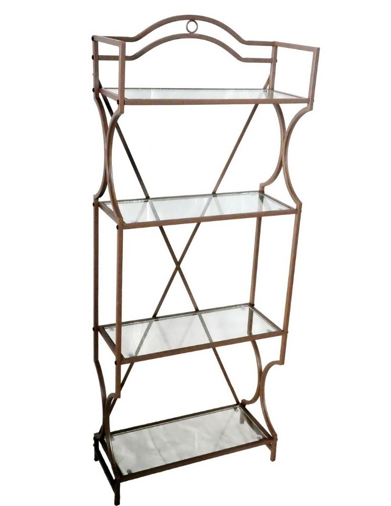 kitchen furniture wrought iron shelf 5 tiers metal Bakers Rack