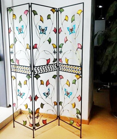 living room wrought iron Folding Screen Room Divider